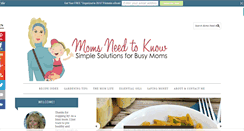 Desktop Screenshot of momsneedtoknow.com
